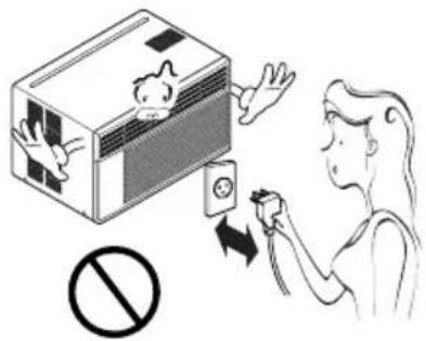 Illustration showing a person using a device to stop a vehicle, with a prohibition symbol below.