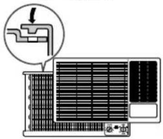 Diagram showing airflow or heat transfer process with labeled components and directional arrow