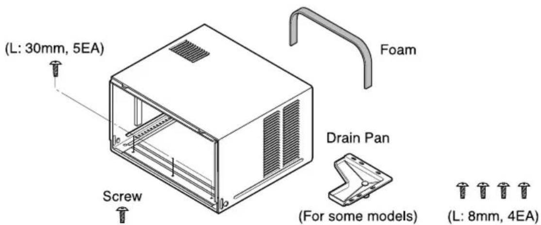 (L: 30mm, 5EA) Screw Foam Drain Pan (For some models) (L: 8mm, 4EA)