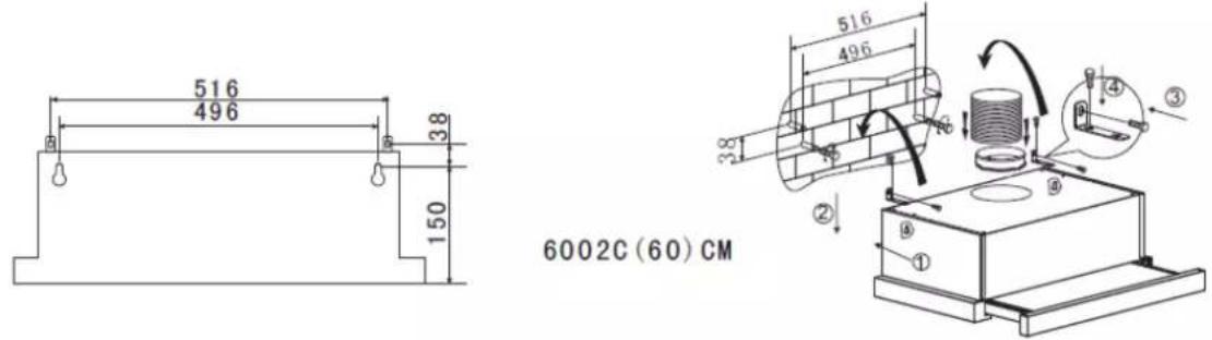 CANDY CBT625/2X/1/4U - INSTALLATION (murale) - 3