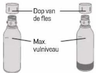 Dop van de fles Max. vulniveau