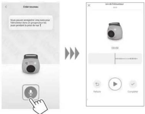 FUJIFILM Instax Pal - Sélection du son d'obturateur - 3