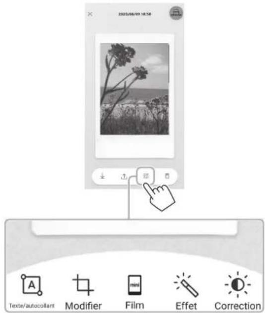 FUJIFILM Instax Pal - Appuyez sur [pour modifier l'image. - 1