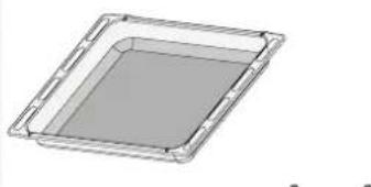 WHIRLPOOL OMR58RR1B - ROOSTER DRUIPLAAT \* BAKPLAAT \* SCHUIFRAILS - 2