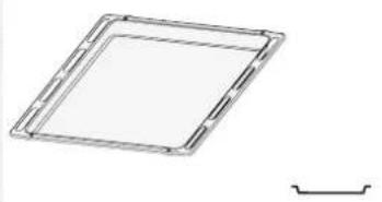 WHIRLPOOL OMR58RR1B - ROOSTER DRUIPLAAT \* BAKPLAAT \* SCHUIFRAILS - 3
