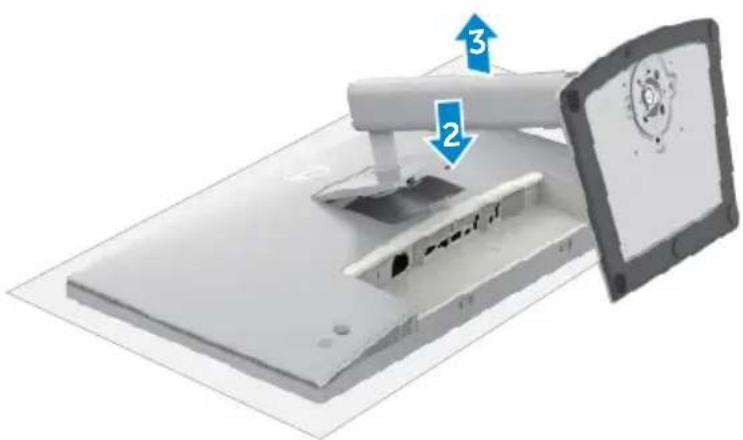 DELL U2724D - Démonter le socle du moniteur - 3