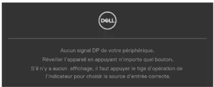 DELL U2724D - Messages d'alerte OSD - 4