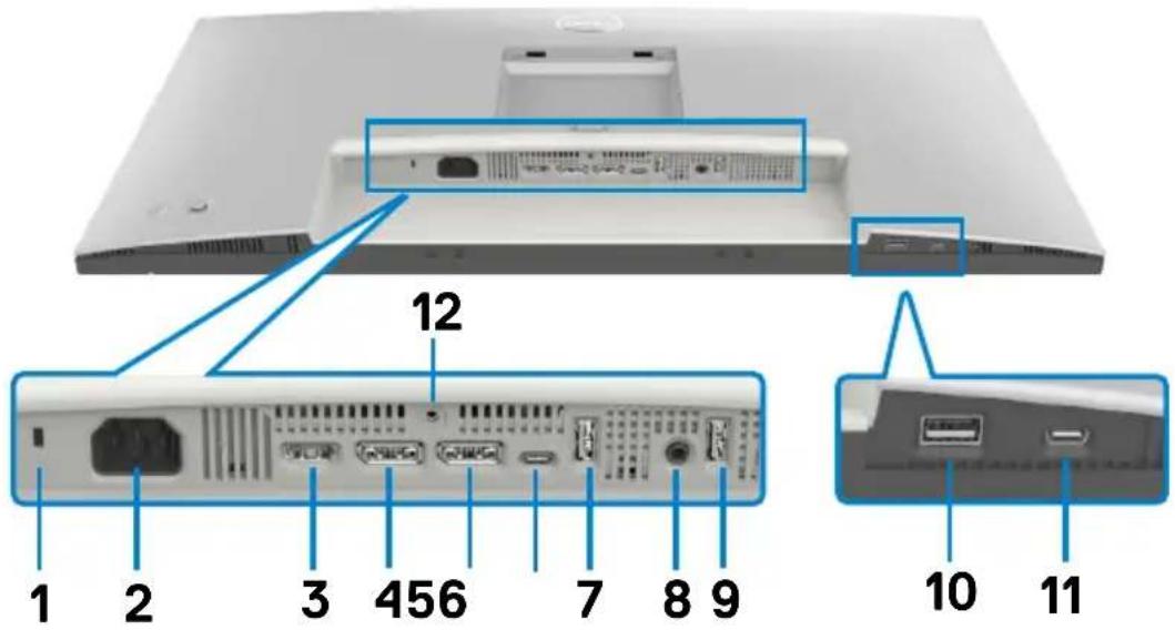DELL U2724D - Vue de dessous - 1