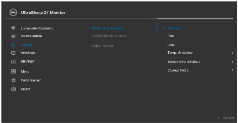 DELL U2724D - Preset Modes (Modes prédéfinis) - 1