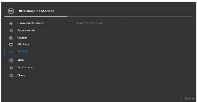 DELL U2724D - sous-menus - 2