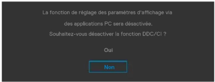 DELL U2724D - Messages d'alerte OSD - 2