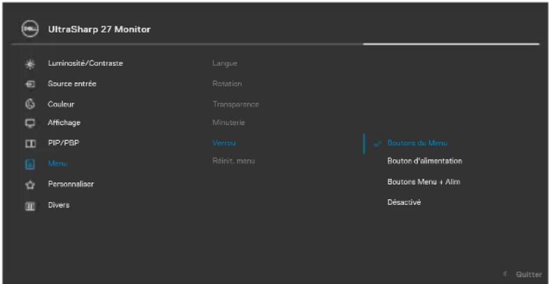 DELL U2724D - sous-menus - 5