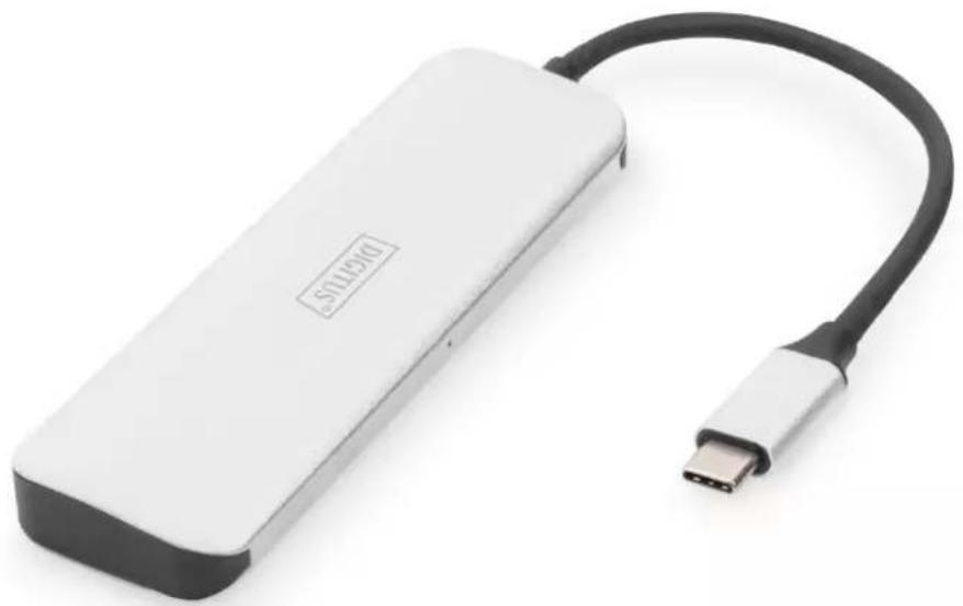 Digitus DA-70242-1 - Hub USB-C™ a 4 porte con PD - 1