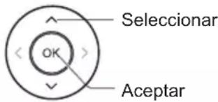Seleccionar OK Aceptar