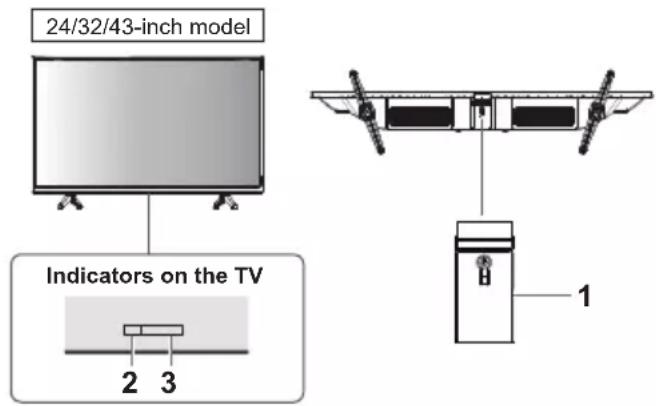 PANASONIC TX-24MSW504 - Using the TV controls - 1