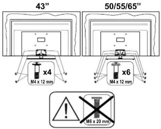 PANASONIC TX-65MX700E - Jalustan asennus - 3