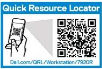DELL Precision 7920 Rack - Quick Resource Locator pour 7920R - 1