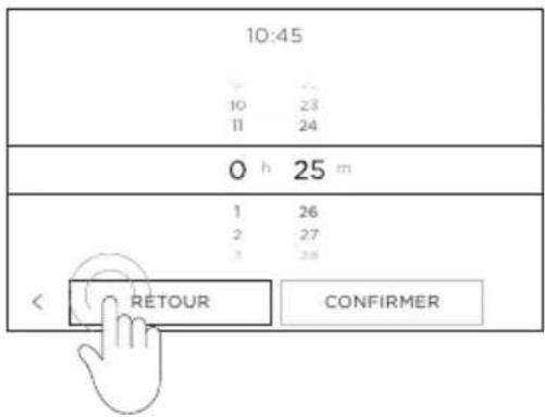 Fisher & Paykel RIV3-486 - Modification ou annulation de la minuterie - 2