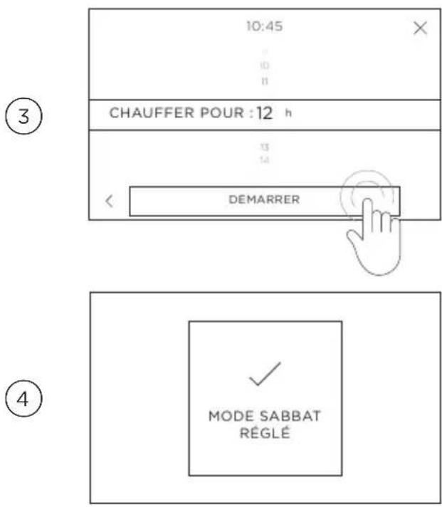 Fisher & Paykel RIV3-486 - Lorsque votre four est en mode Sabbat : - 1