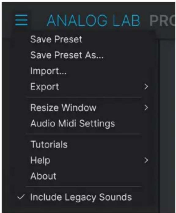 Arturia Analog Lab Pro - Utilisateurs Windows : Audio Settings et MIDI Settings - 1