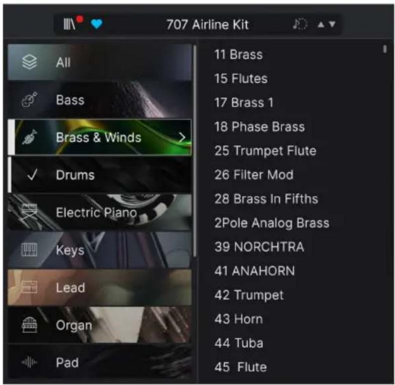 Arturia Analog Lab Pro - Barre de presets - 1