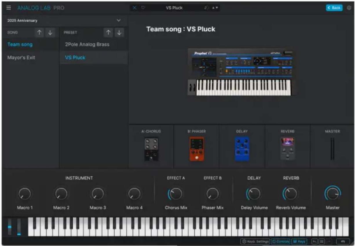 Arturia Analog Lab Pro - Vue Stage - 1