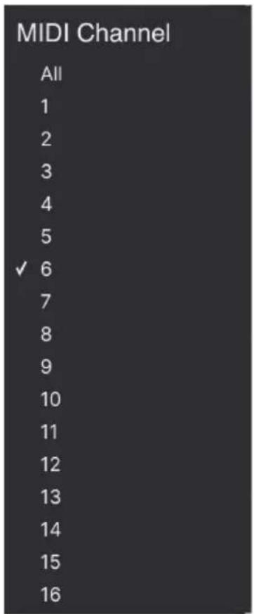 Arturia Analog Lab Play - 3.4.1.1.MIDI Channel - 1