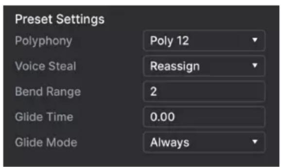 Arturia Analog Lab Play - Preset Settings - 1