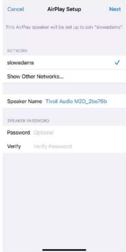 TIVOLI AUDIO Model Two Digital - Configuration Wi-Fi avec Apple AirPlay 2 - 2