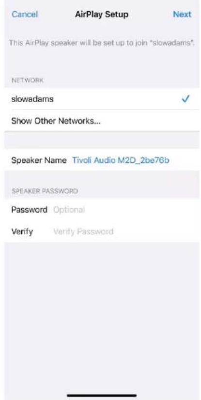 TIVOLI AUDIO Model Two Digital - Apple AirPlay 2 での Wi-Fi セットアップ - 2