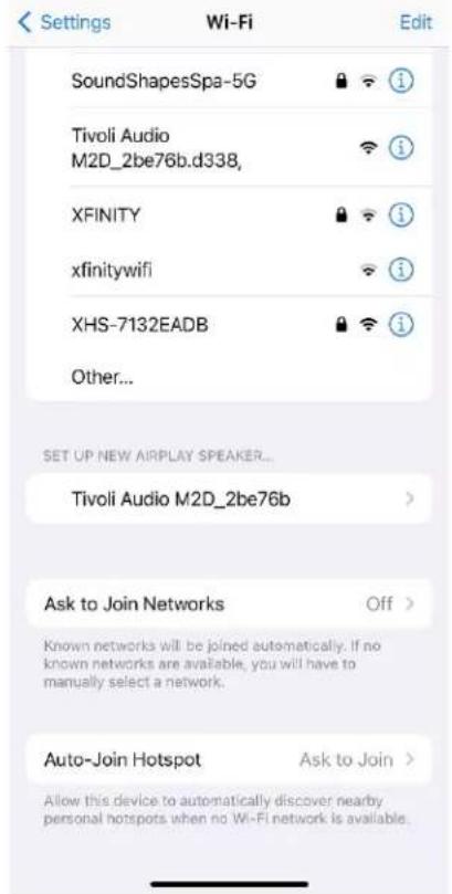 TIVOLI AUDIO Model Two Digital - Apple AirPlay 2 를 통한 Wi-Fi 설정 - 1