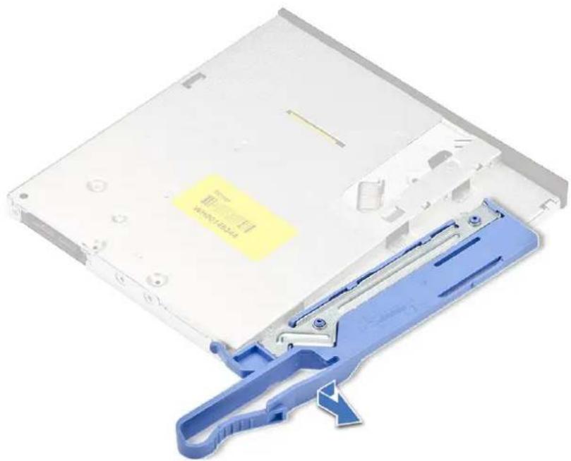 DELL Precision 7920 Tower - Αφαίρεση λεπτής μονάδας οπτικού δίσκου και μάνταλου μονάδας οπτικού δίσκου - 4