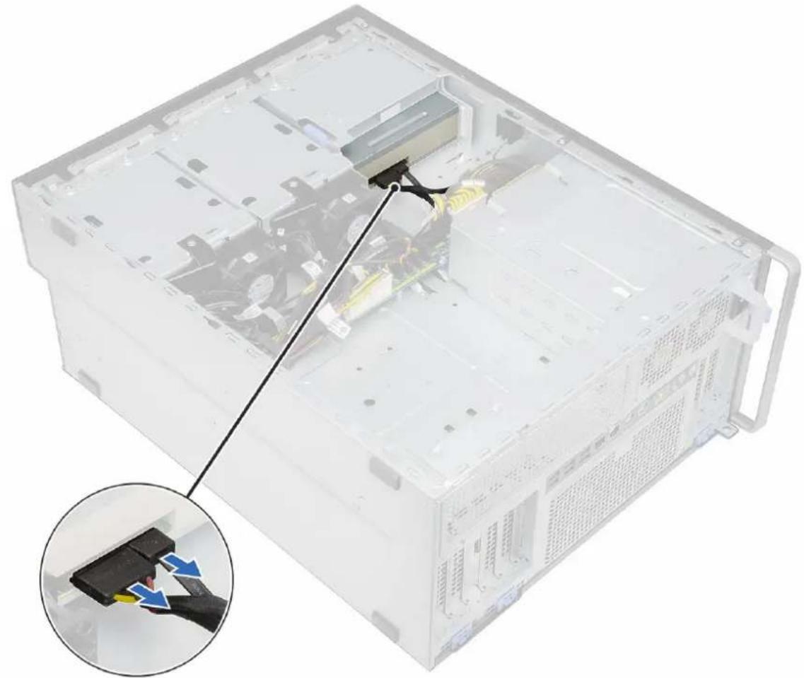 DELL Precision 7920 Tower - Αφαίρεση της μονάδας οπτικού δίσκου 5,25 ιντσών - 1