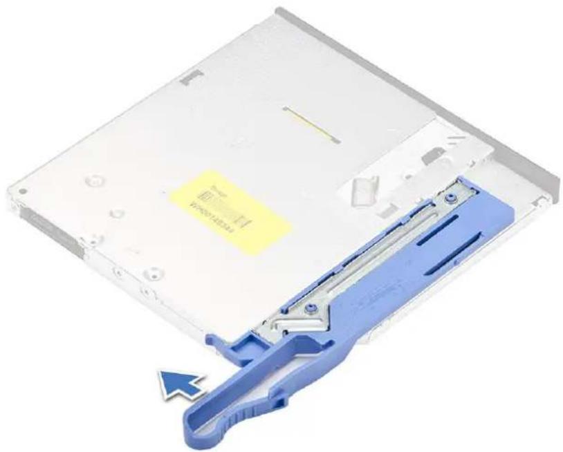 DELL Precision 7920 Tower - Αφαίρεση λεπτής μονάδας οπτικού δίσκου και μάνταλου μονάδας οπτικού δίσκου - 3