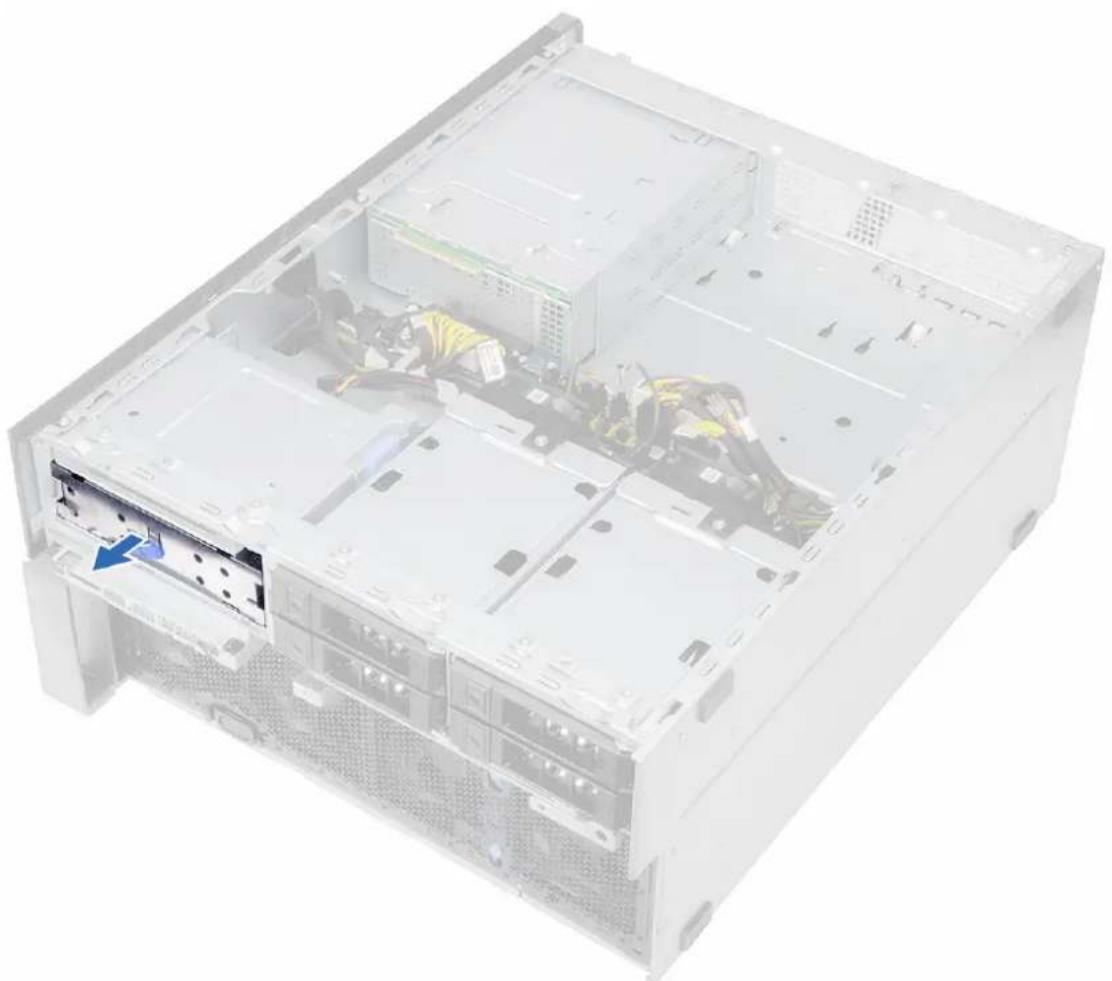 DELL Precision 7920 Tower - Αφαίρεση του πλαισίου μονάδας HDD και μονάδας οπτικού δίσκου - 4
