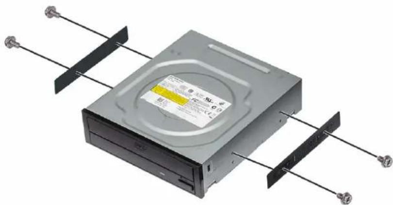 DELL Precision 7920 Tower - Εγκατάσταση της μονάδας οπτικού δίσκου 5,25 ιντσών - 1