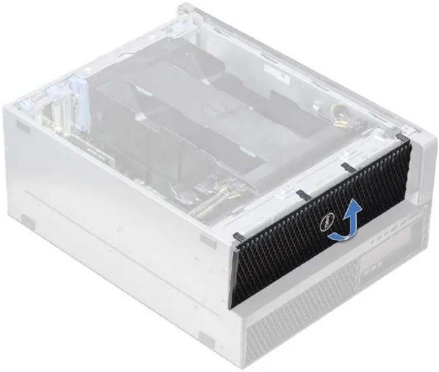 DELL Precision 7920 Tower - Αφαίρεση της μπροστινής στεφάνης συγκράτησης - 2