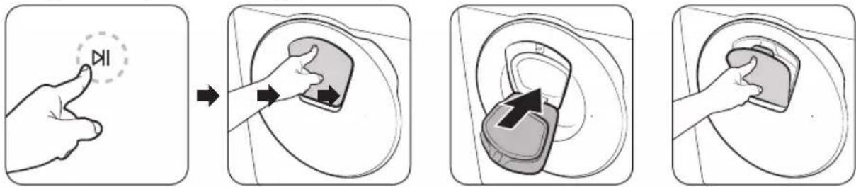 SAMSUNG WW90T634DLEC - Hublot AddWash (modèles applicables uniquement) - 1