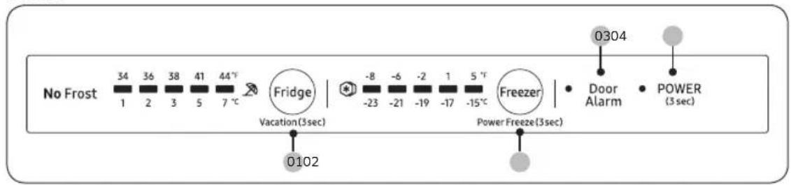 SAMSUNG BRB2N715CWW - Panneau de commande - 2