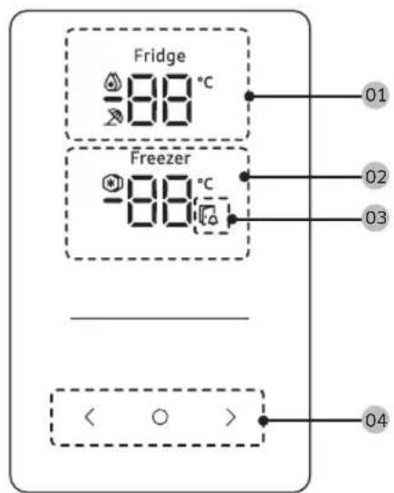 SAMSUNG RB34C600DWW - Pannello di controllo - 1