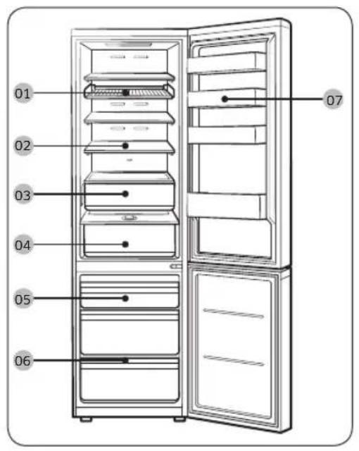 SAMSUNG RB34C600DWW - Refrigerator at a glance - 1