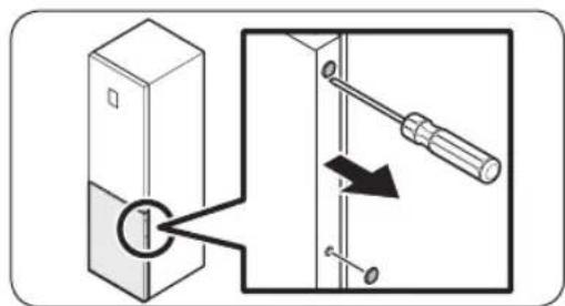 SAMSUNG RB34C600DWW - Reversing the door handle position (For models with bar handles) - 3