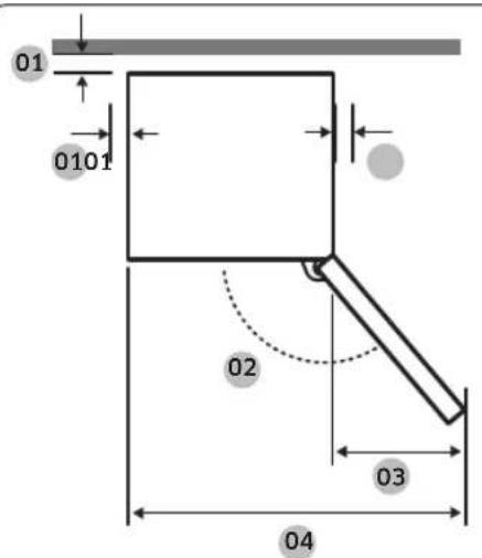 SAMSUNG RB34C600DWW - Aufstellung - 1