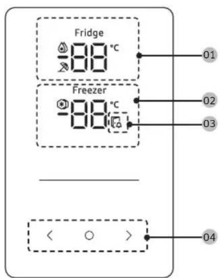 SAMSUNG RB34C600DWW - Bedienfeld - 1