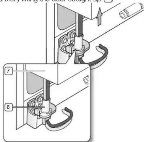 SAMSUNG RSG5KURS - Removing the freezer door - 5