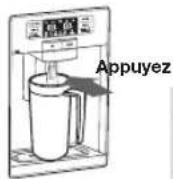 SAMSUNG RSG5KURS - Utilisation du distributeur d'eau - 1