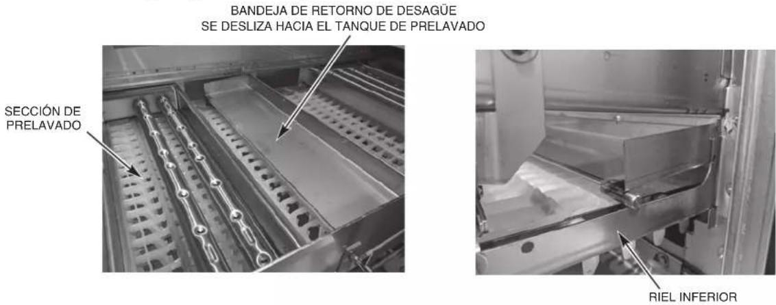 Hobart FT1000e - Instalación de bandeja trasera de desagüe - 1
