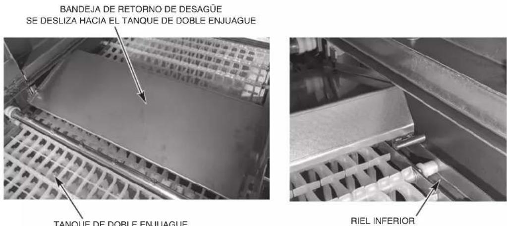 Hobart FT1000e - Instalación de bandeja trasera de desagüe - 2