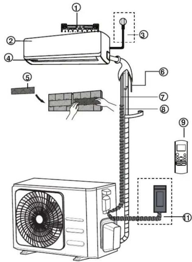 SAMSUNG AR24BXHQASIN - Geräteteile - 1
