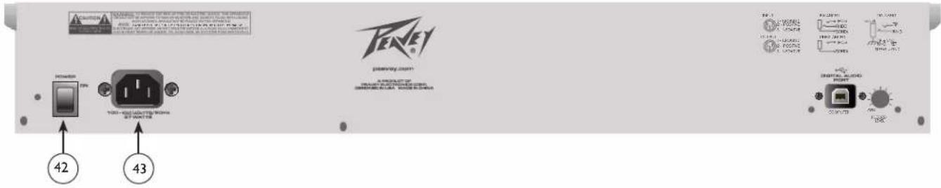 PEAVEY PV 10 USB - リアパネル - 1